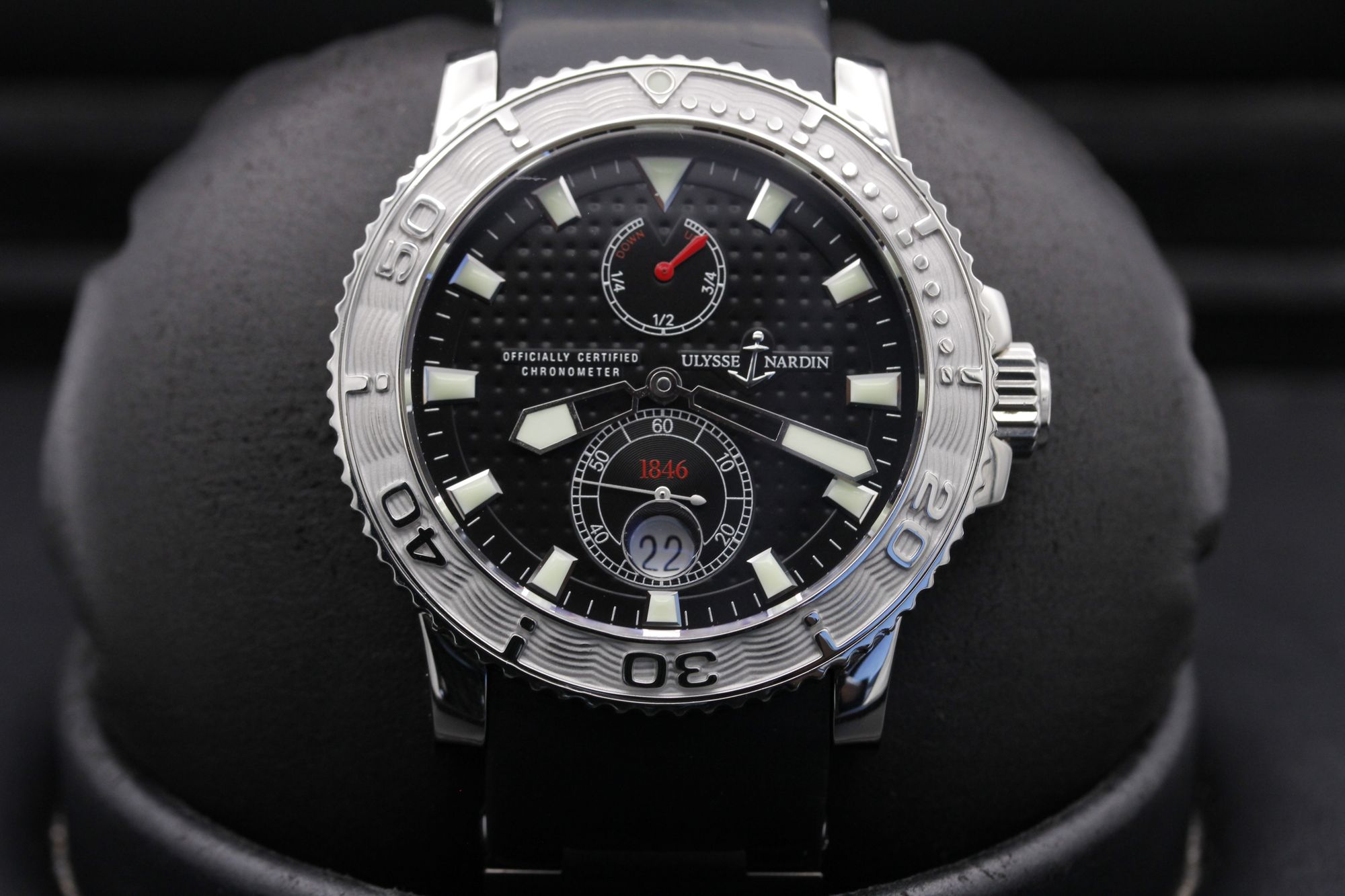 FSOT Ulysse Nardin Maxi Marine Diver 263 51 3 92 Black Steel