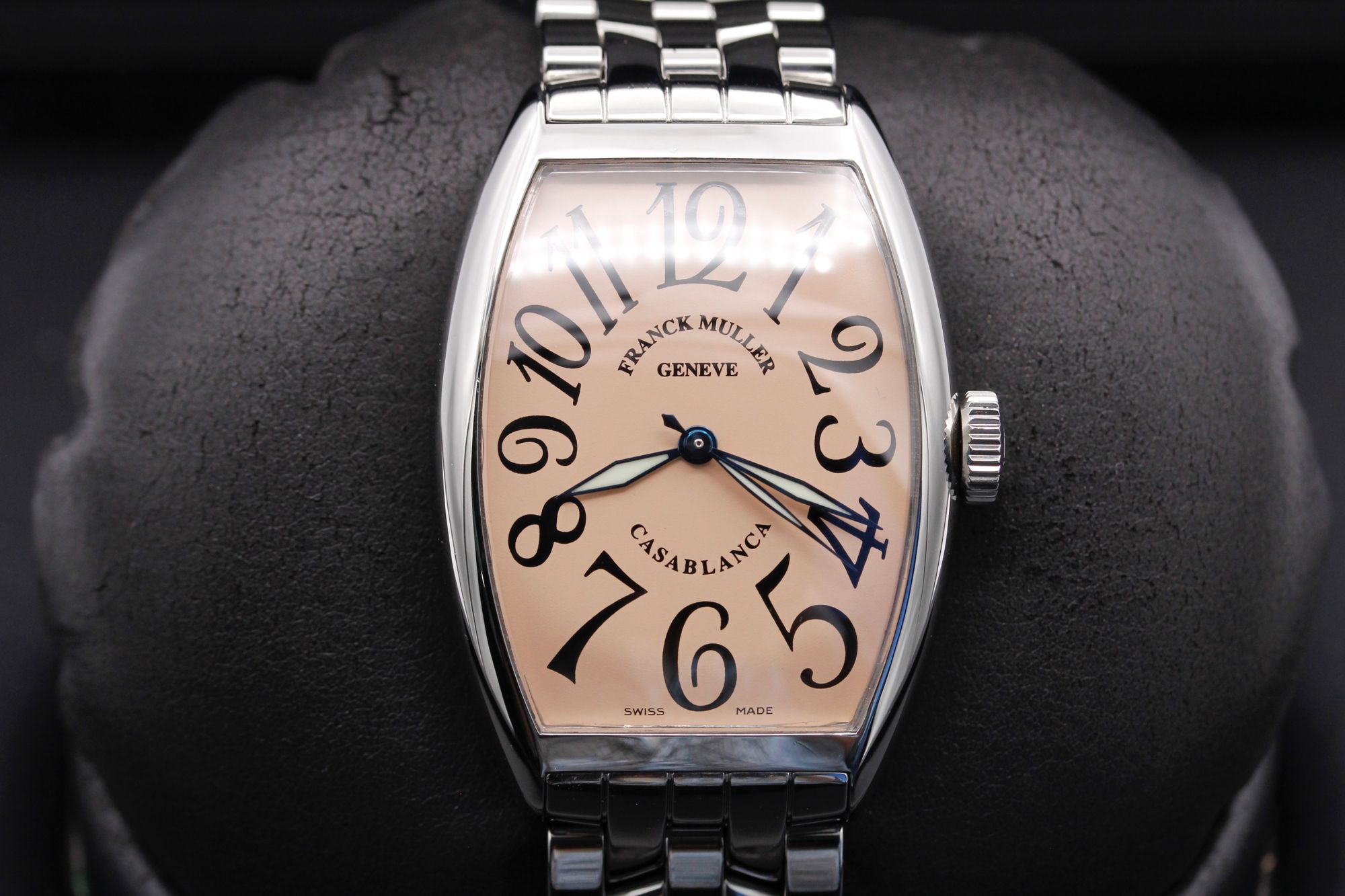 FSOT Franck Muller Casablanca 5850 Salmon Stainless 45mm