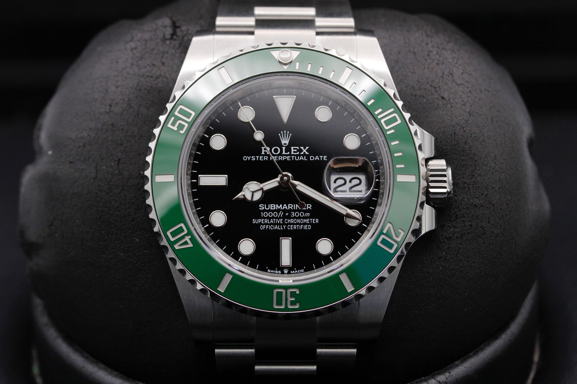 Rolex Submariner Kermit Date MK2 Stainless Steel 41mm Black Dial