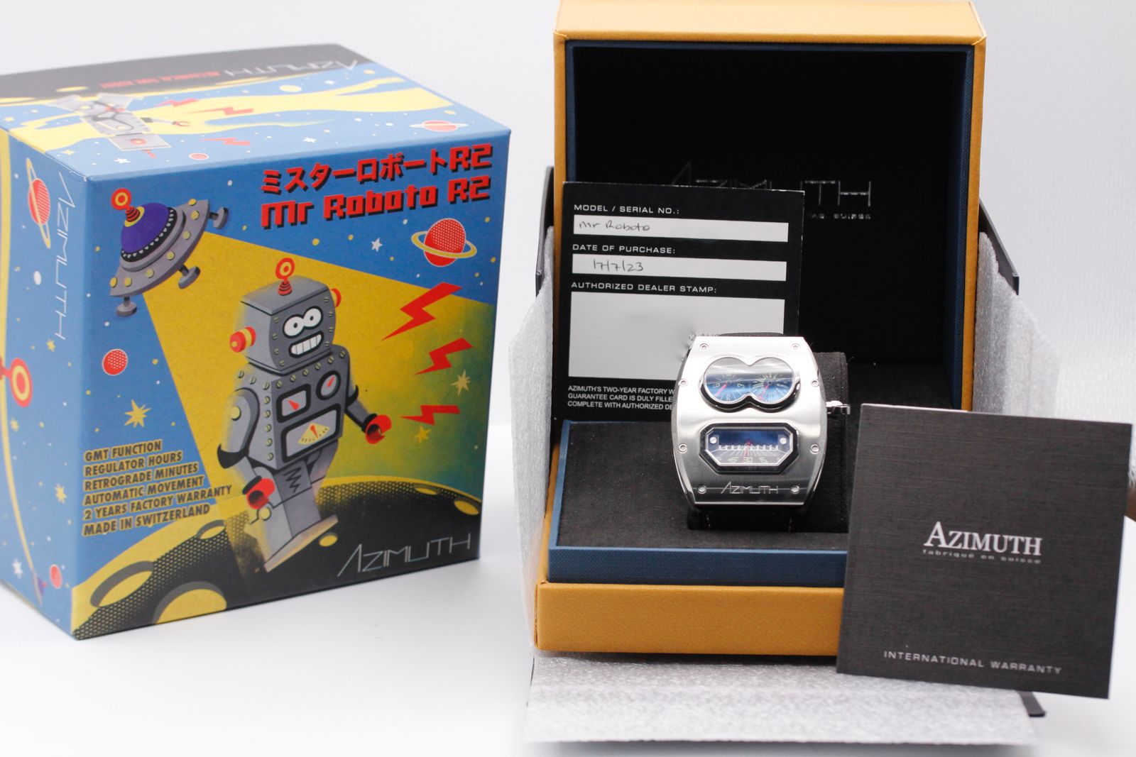 箱のみ Azimuth アジムート Mr.ROBOTO 時計 ボックス 箱のみ Azimuth 