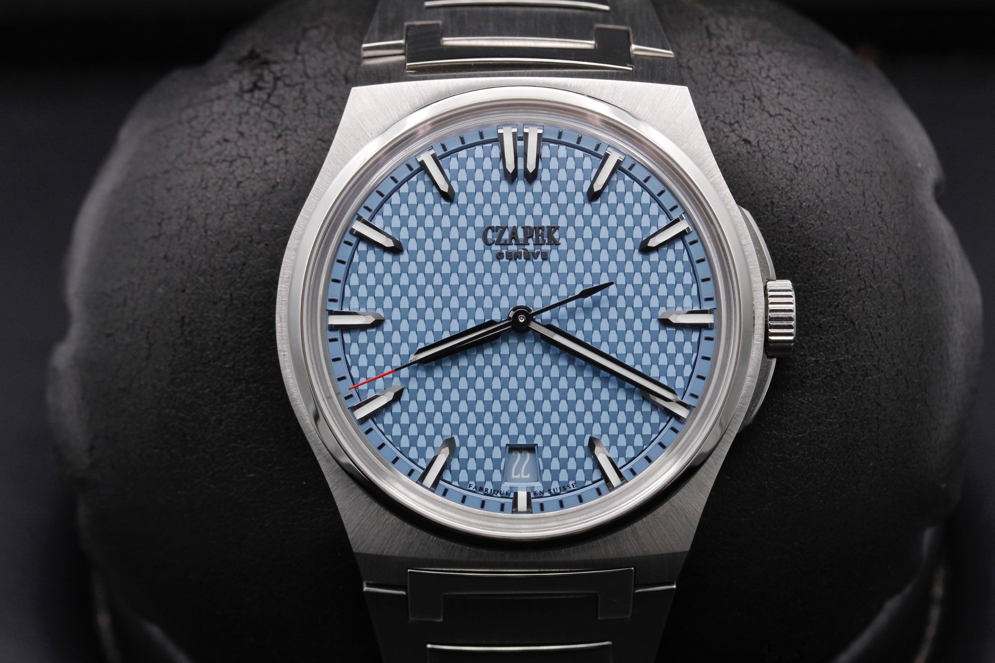 Czapek Antarctique  - Passage de Drake - Glacier Blue - Stainless Steel - 40.5mm - Mint