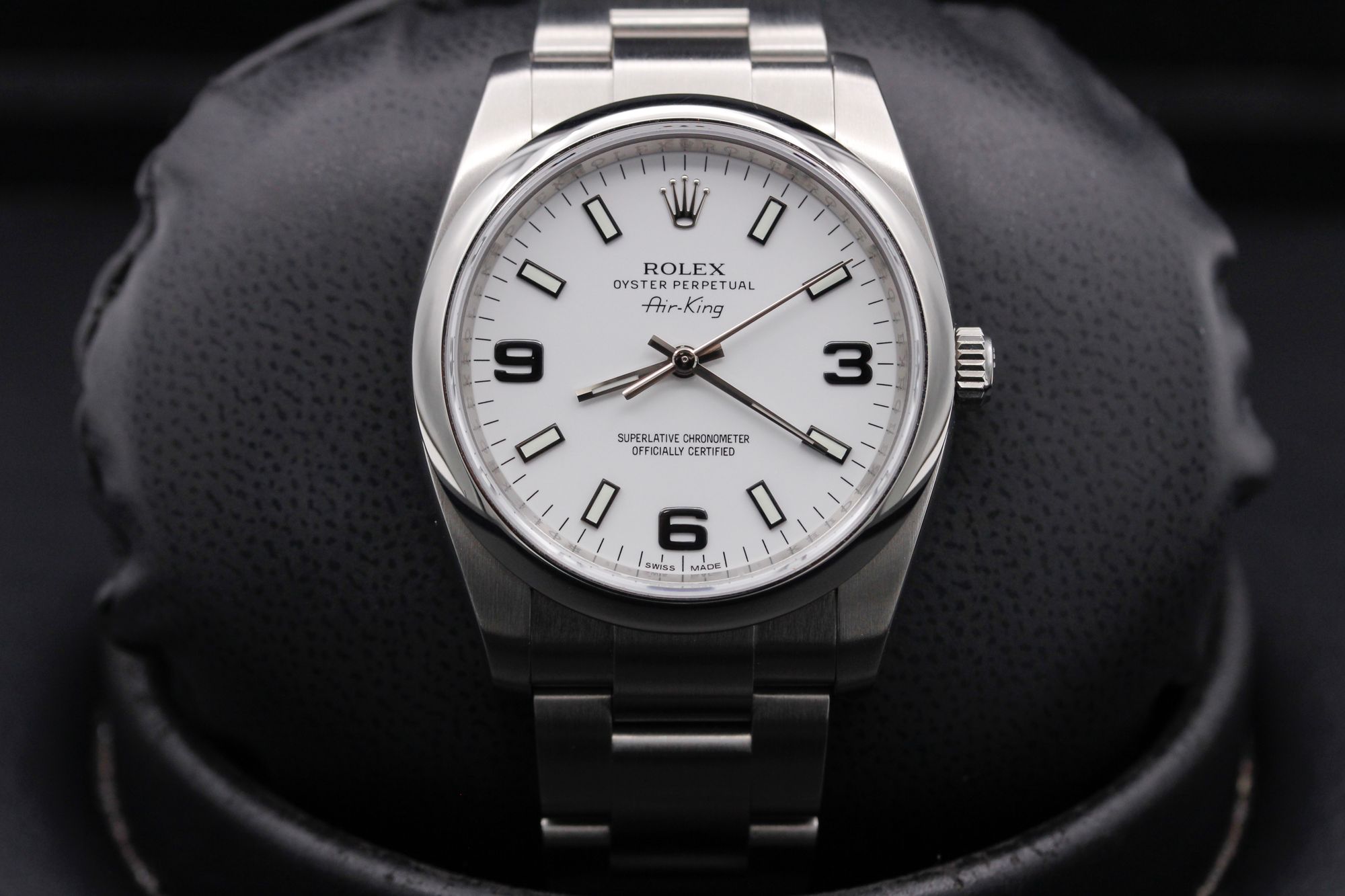 FSOT: Rolex Oyster Perpetual Air King 114200 - White - Steel - 34mm ...