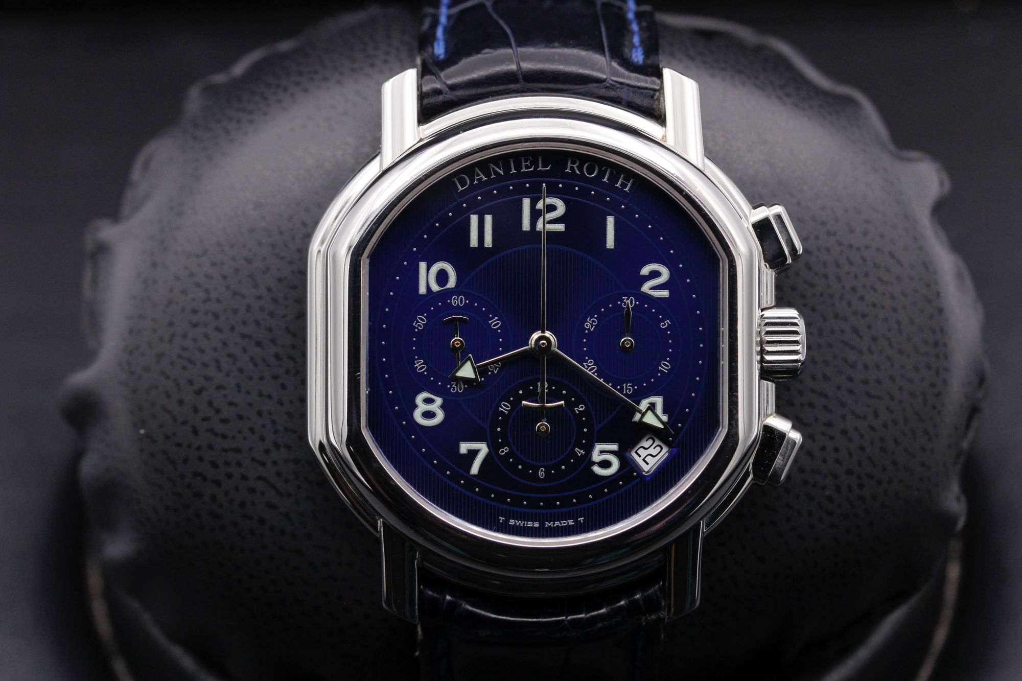 Daniel Roth Masters Chronograph "El Primero" - S247 - Blue Arabic - Stainless Steel - 38mm - Excellent