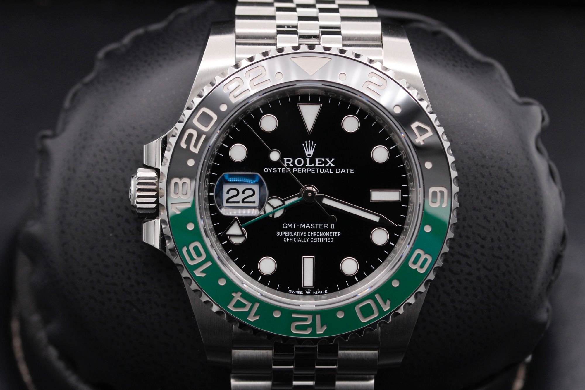 Rolex GMT Master II Lefty - 126720VTNR -Jubilee -Steel -Black/Green -40mm -Mint