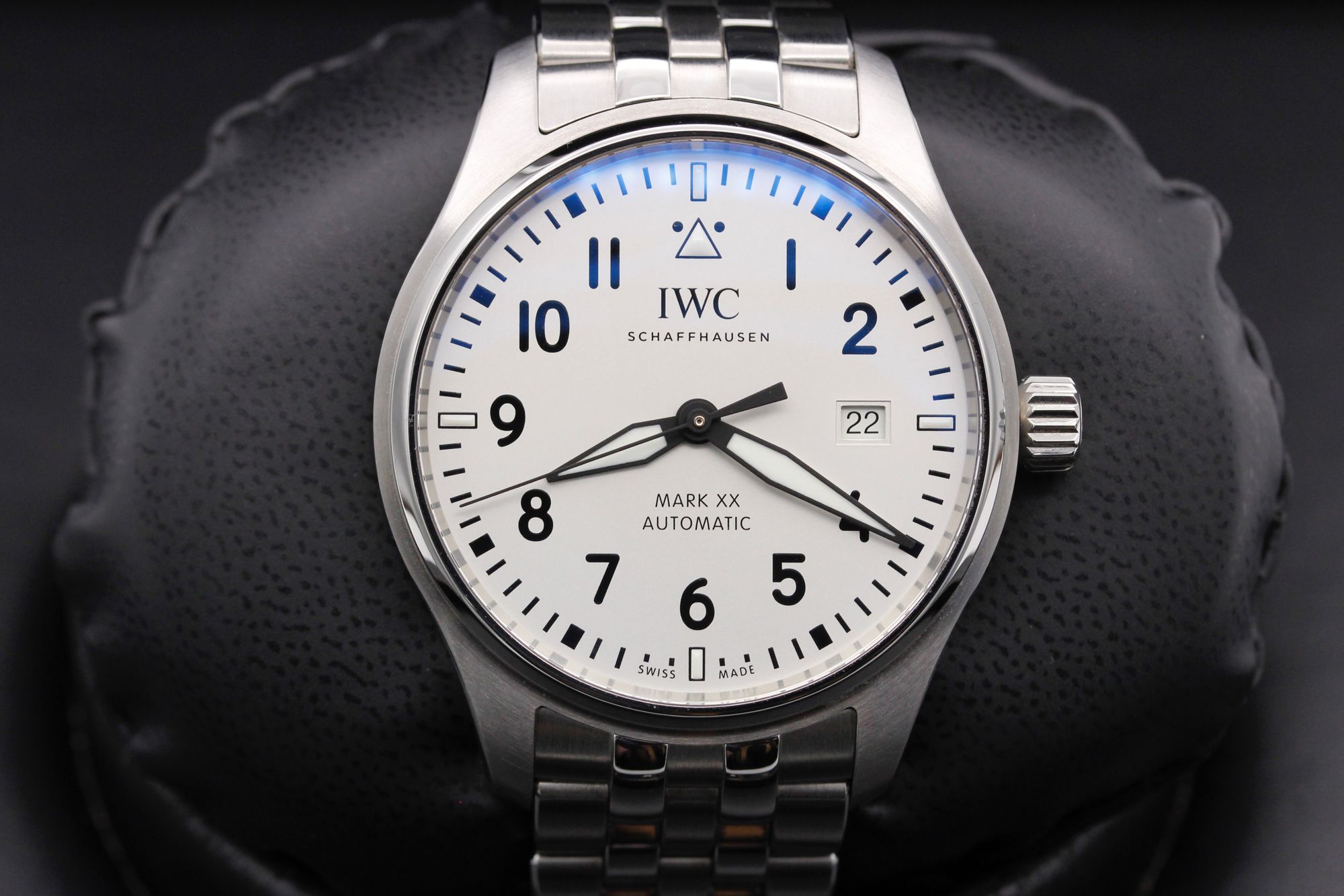 IWC Mark XX  - IW328208 - White - Steel - 40mm - Mint - Never Refinished