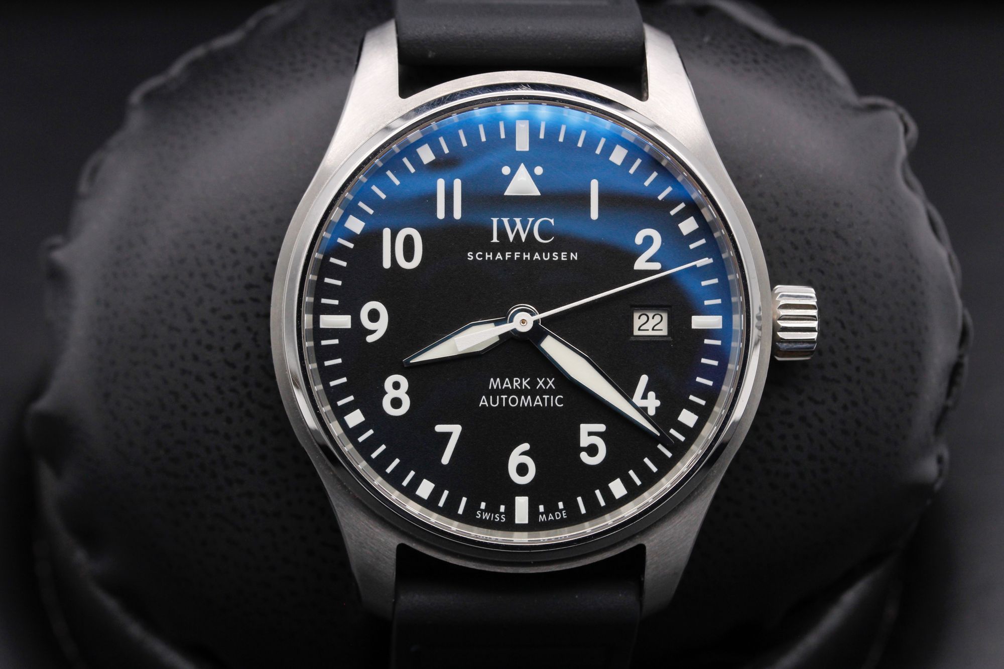 IWC Pilot Mark XX  - IW328201 - Black - Stainless Steel - 40mm - Excellent