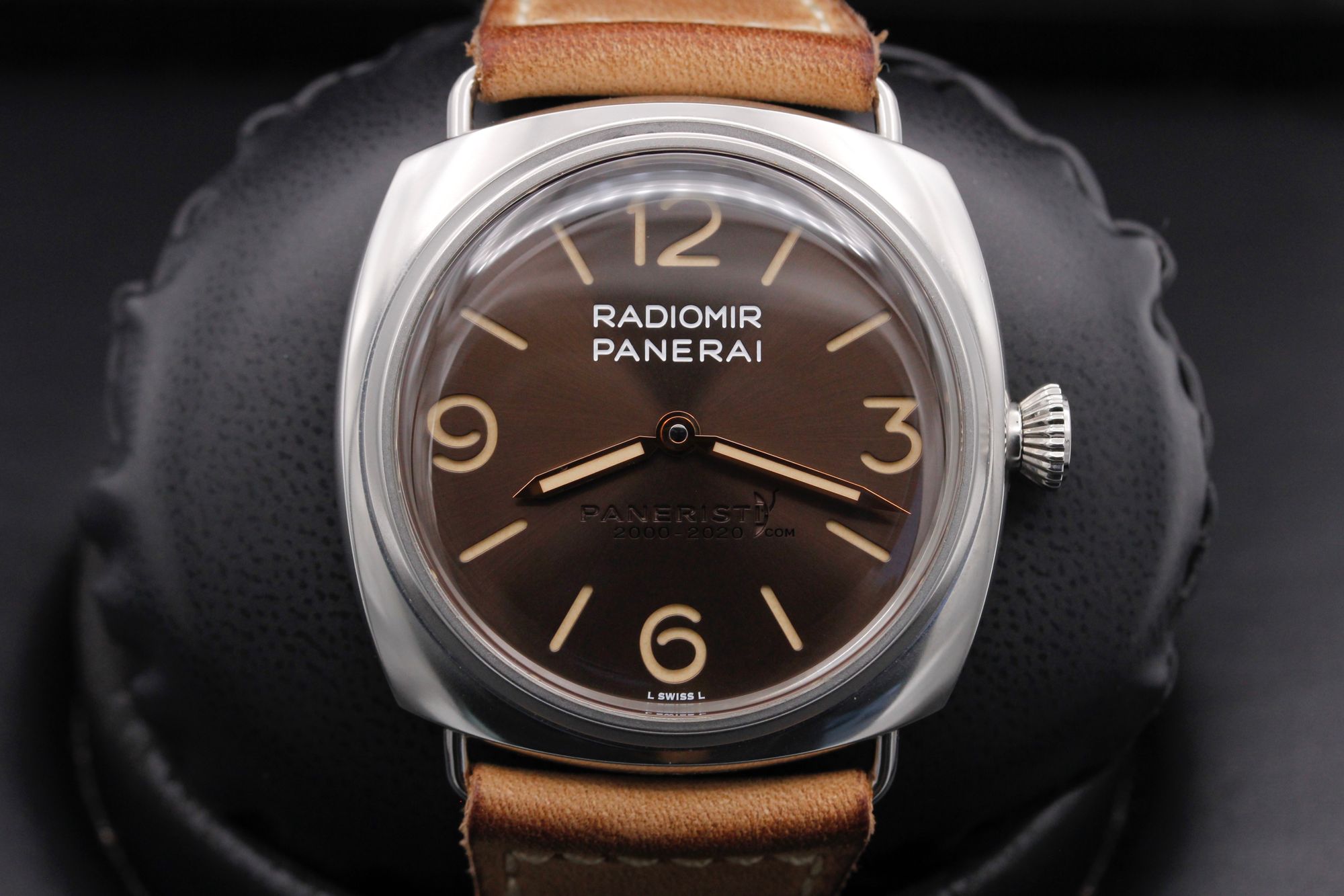 Panerai Radiomir  "Venti Paneristi 20th Anniversary Limited Edition" - PAM 02020 - Brown - Stainless Steel - 45mm - Mint