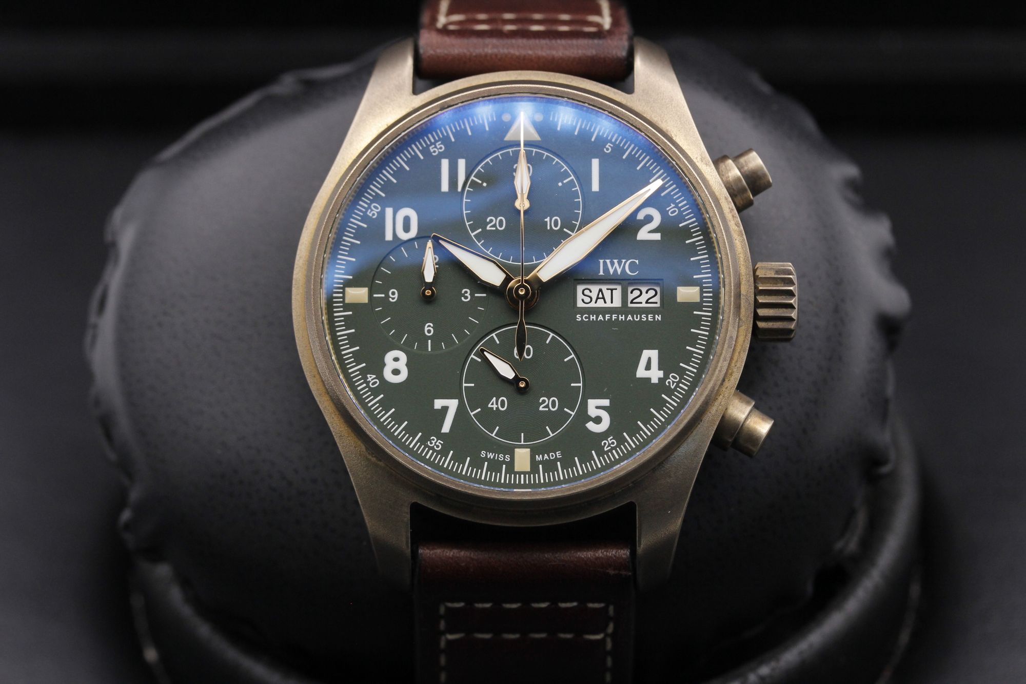 IWC Spitfire Chronograph  - IW387902 - Green - Bronze - 41mm - Excellent