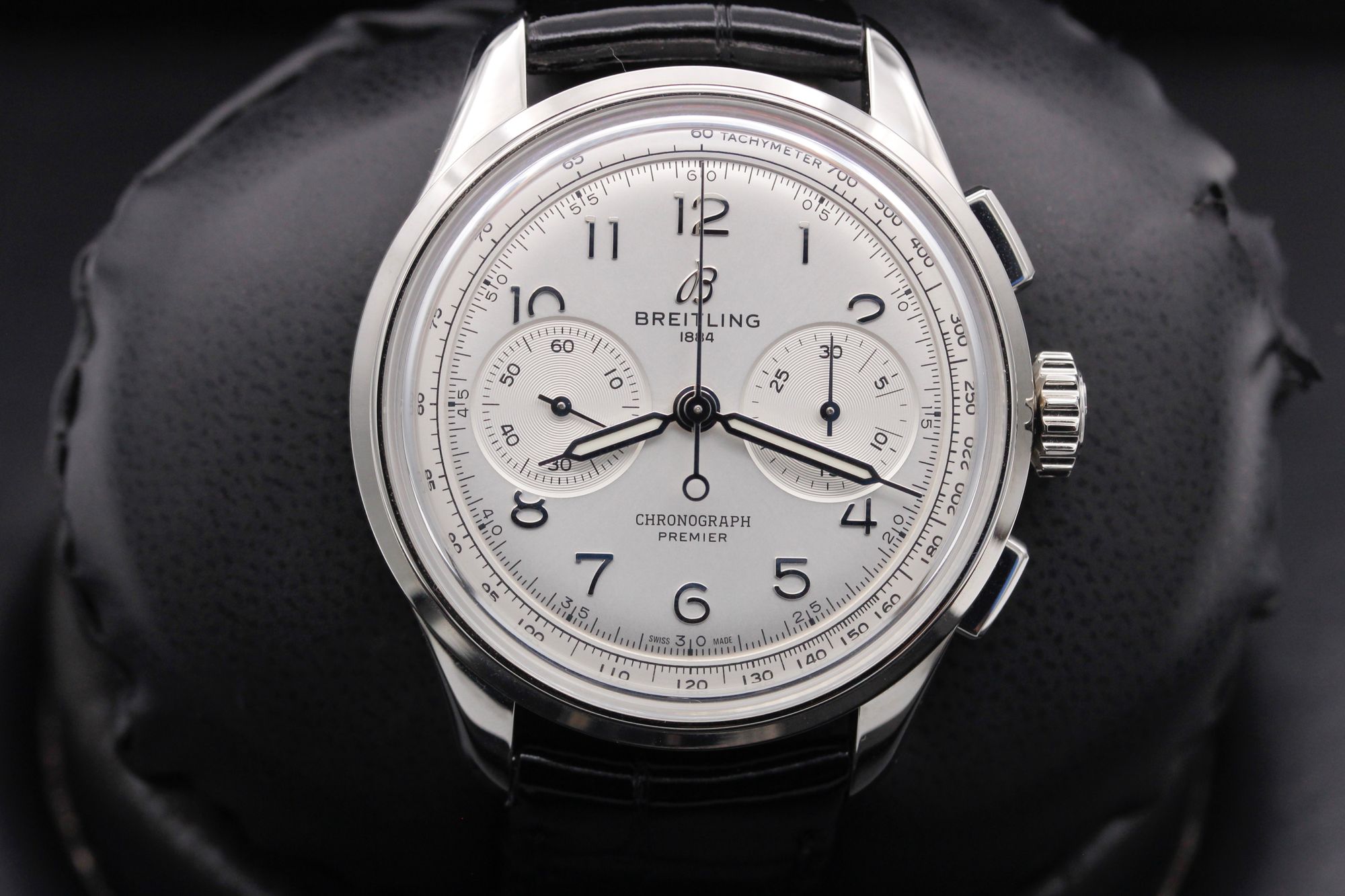 Breitling Premier B09 Chronograph   - AB0930371G1P1 - White - Stainless Steel  - 42mm - Like New