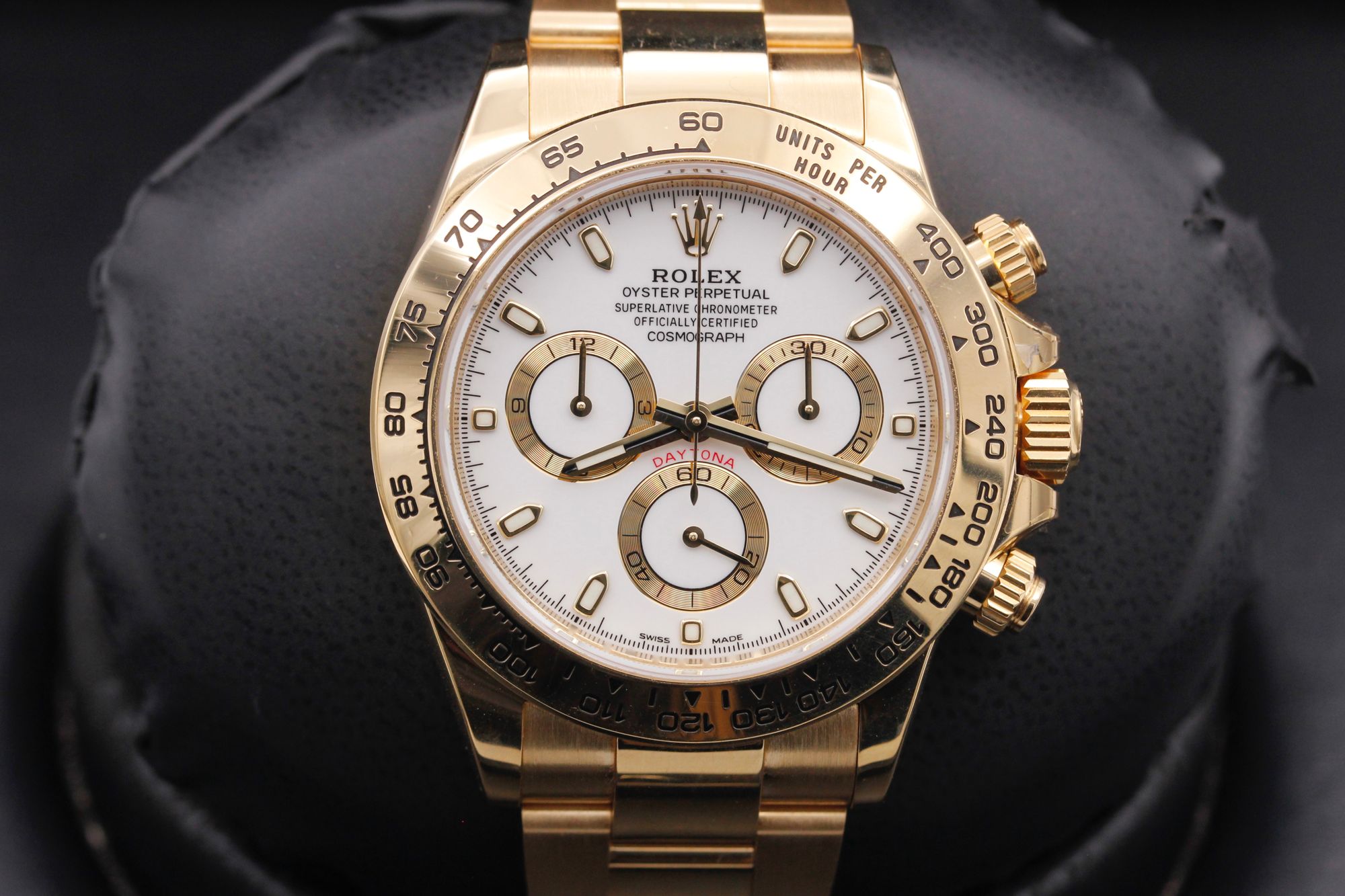 Rolex Daytona  - 116508 - White - Yellow Gold - 40mm - Mint