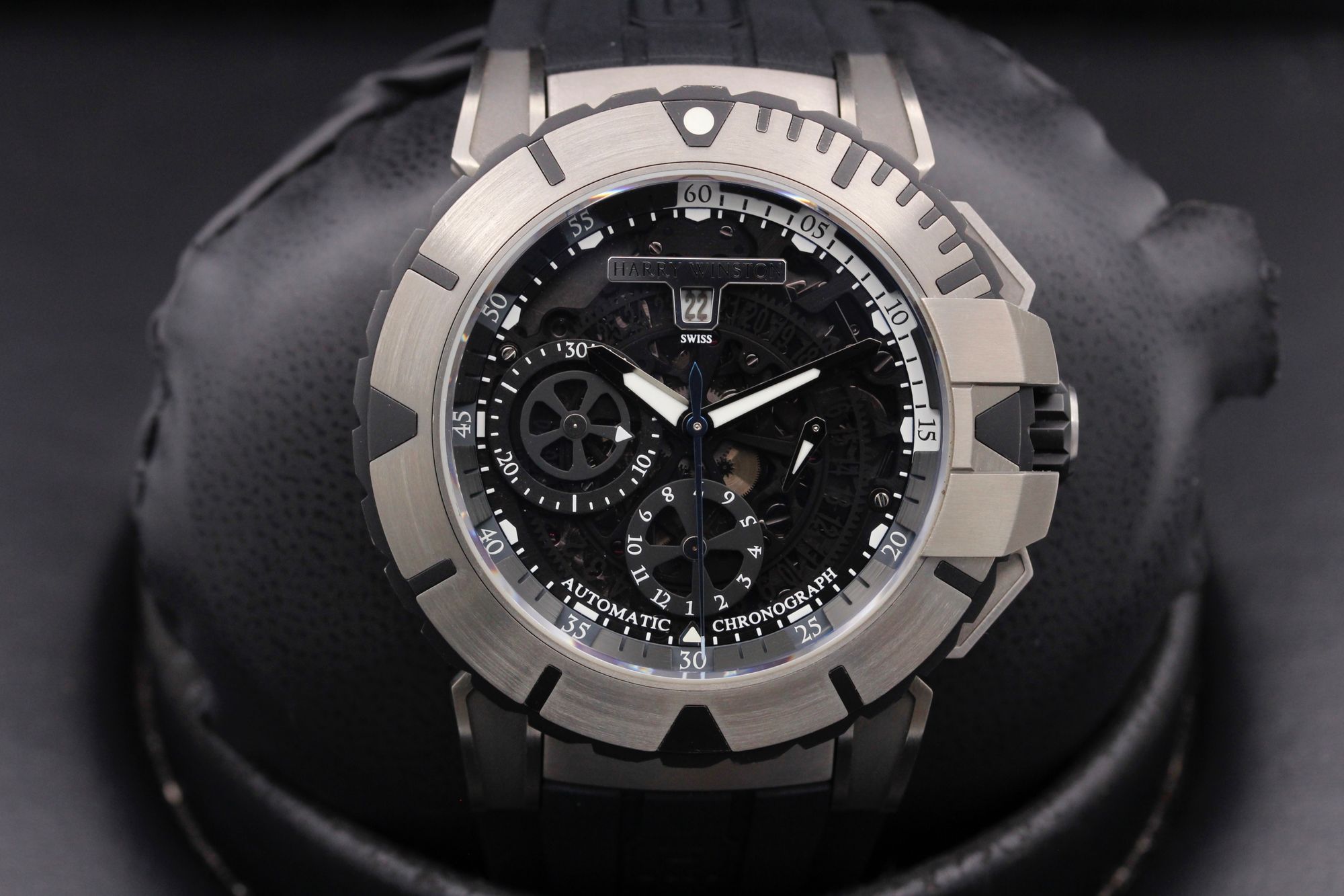 Harry Winston Ocean Sport Chronograph  - 411/MCA44ZC.K - Zalium - 44mm - Excellent