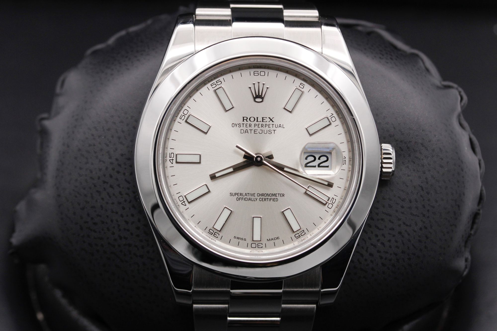 Rolex Datejust II  - 116300 - Silver Index - Stainless Steel - 41mm - Mint