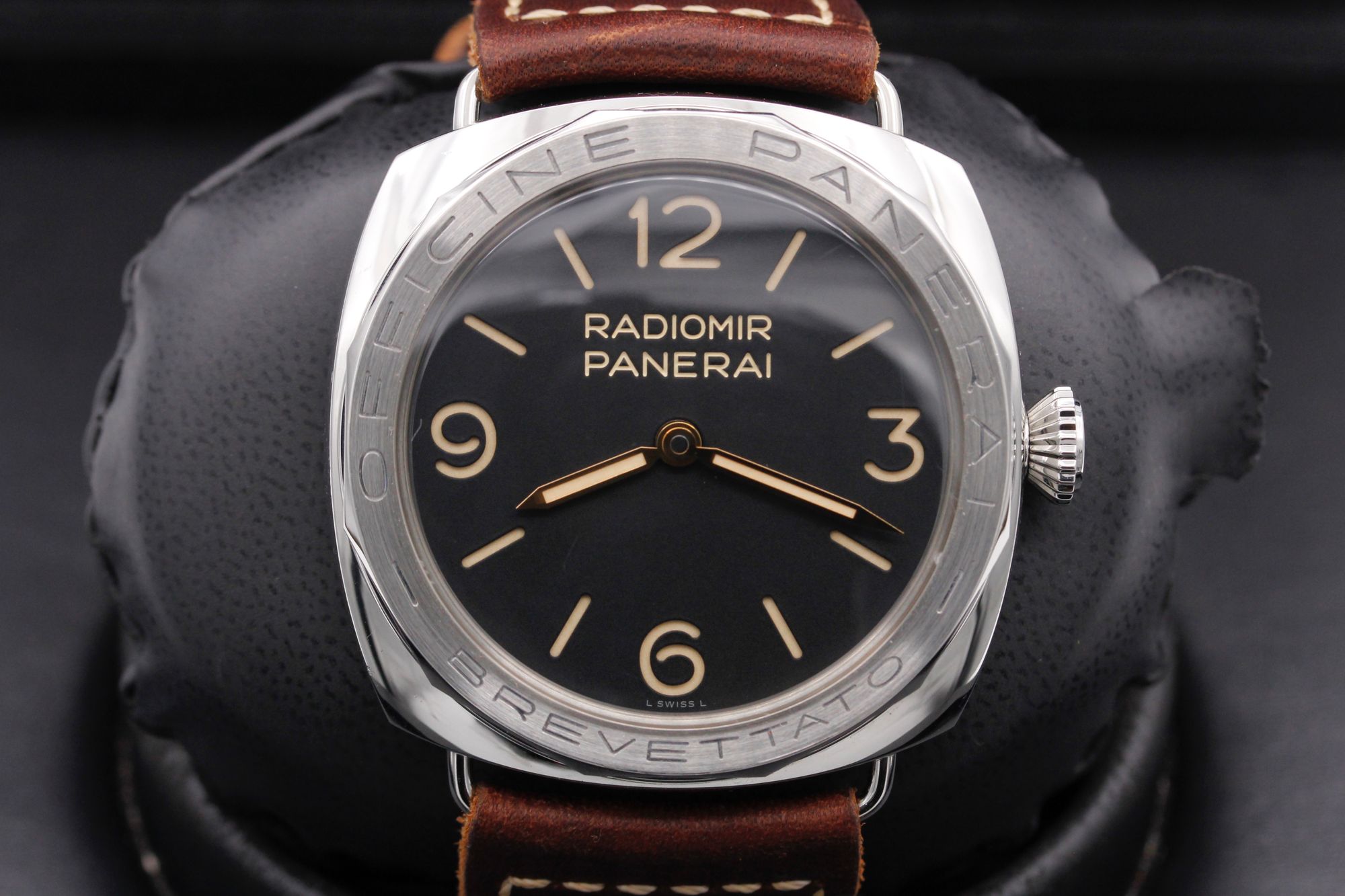 Panerai Radiomir 3 days  "Brevettato Limited Edition" - PAM 00685 - Black - Stainless Steel - 47mm - Mint