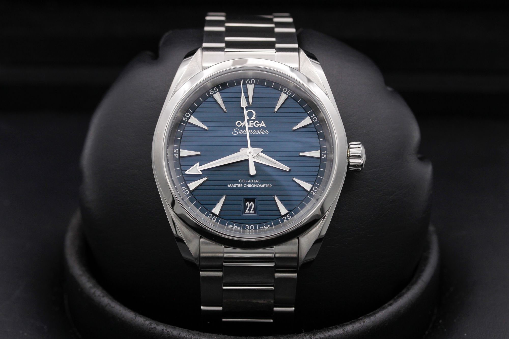Omega Aqua Terra Chronometer  - 220.10.38.20.03.001 - Blue - Stainless Steel - 38mm - Mint
