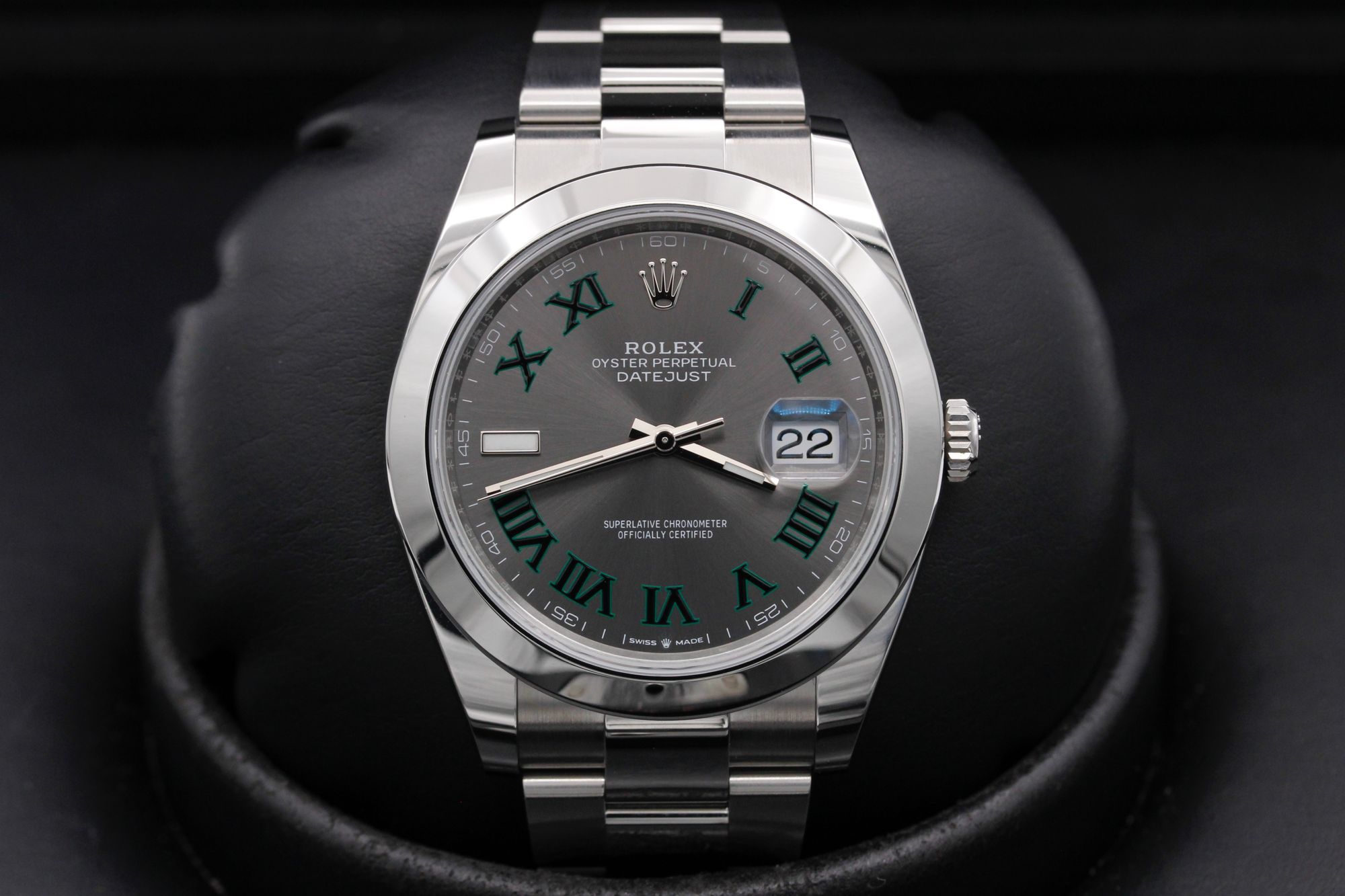 Rolex Datejust 41 "Wimbledon" - 126300 - Rhodium Roman - Stainless Steel - 41mm - Like New