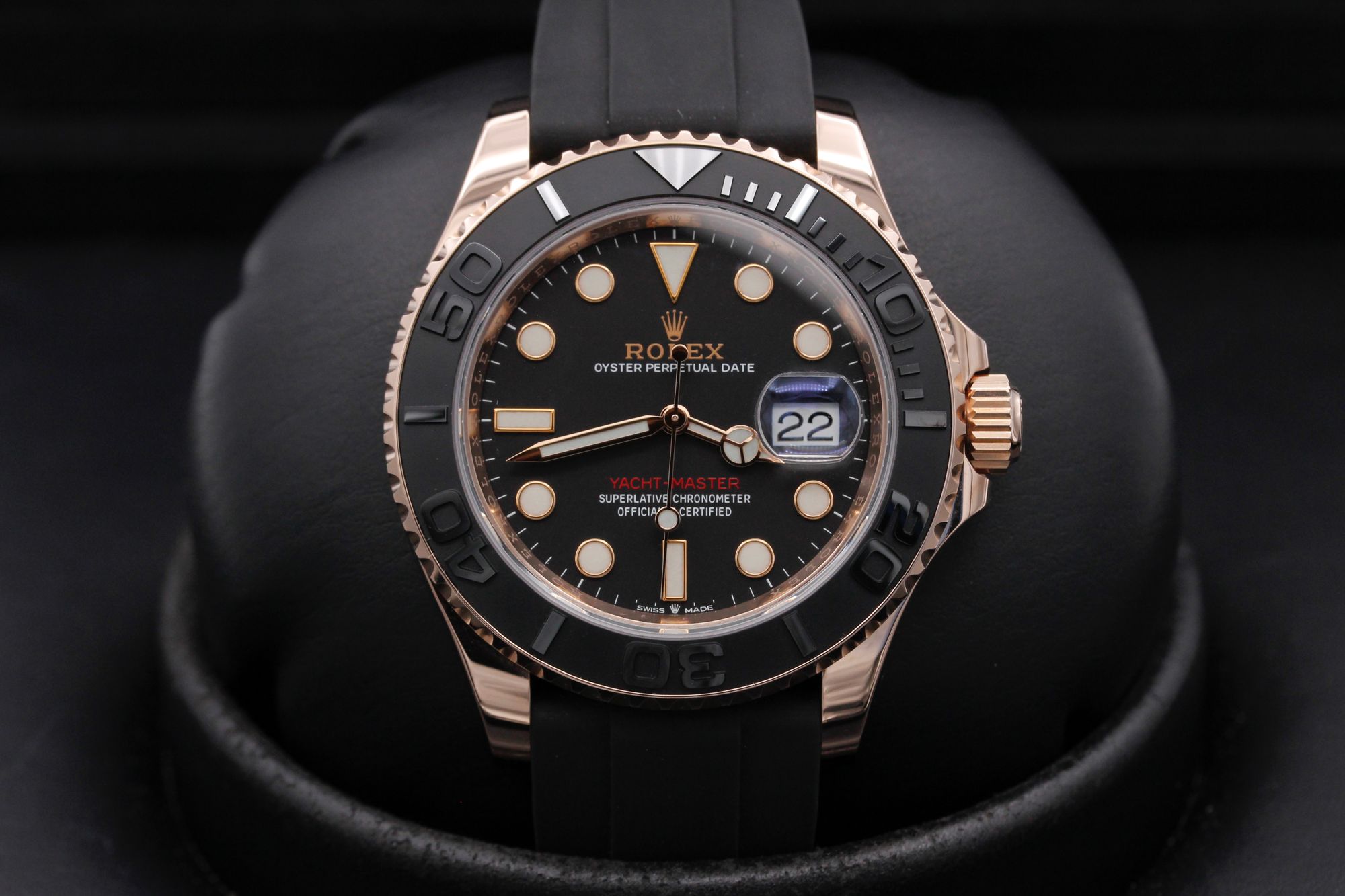 Rolex Yacht-Master 40  - 126655 - Black - Rose Gold - 40mm - Mint