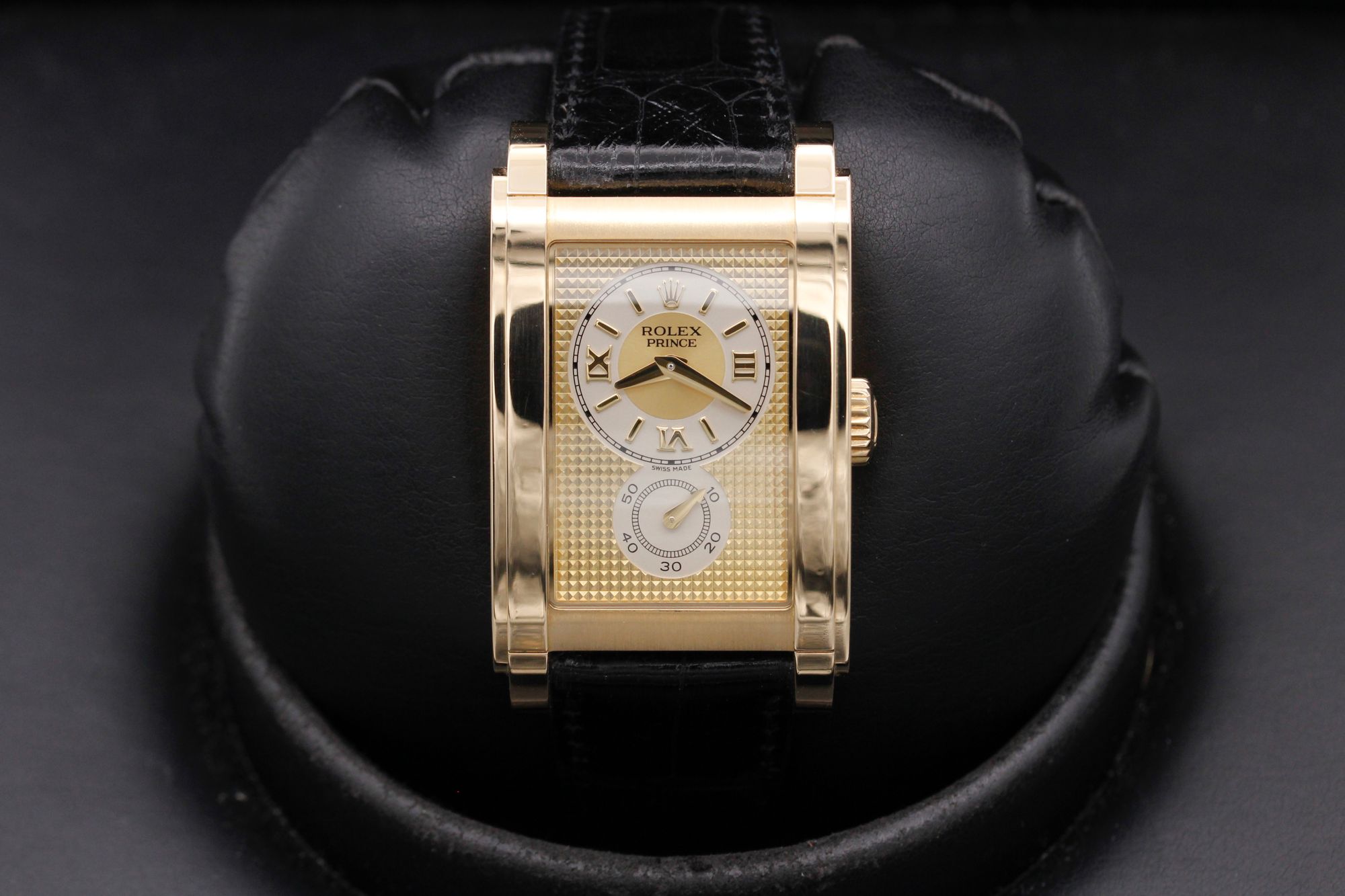 FSOT: Rolex Cellini Prince - 5440/8 - Gold Hobnail Guilloche